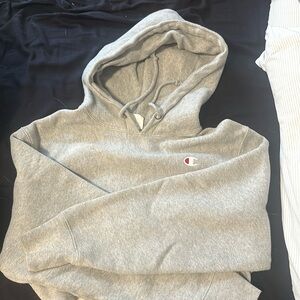 Cropped champion light gray sweatshirt